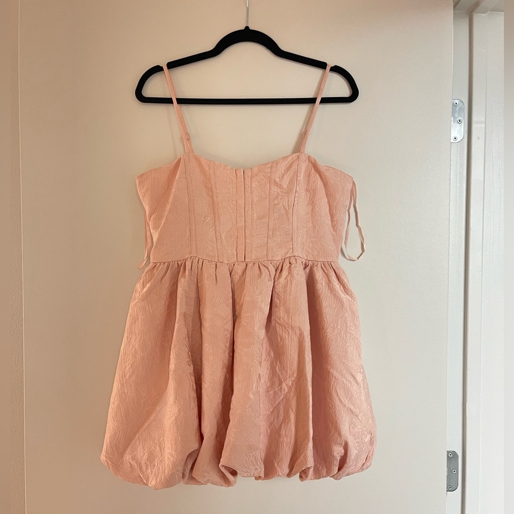 WINDSOR Bubble Hem Corset Mini Dress